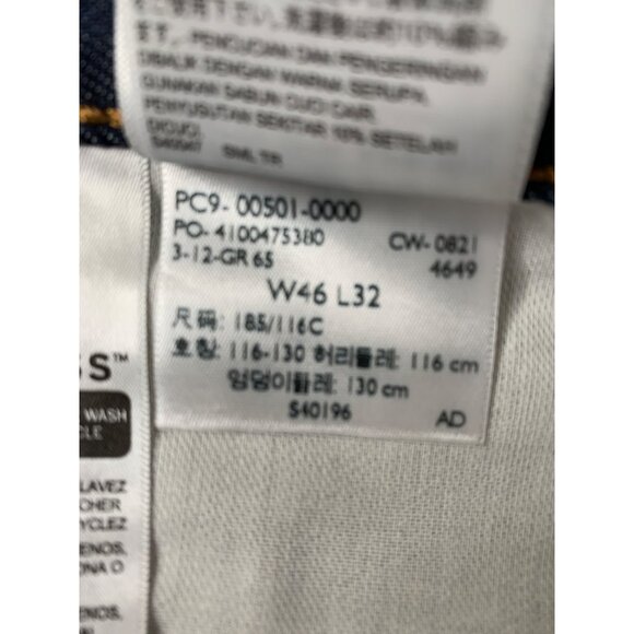 Levis 501 Original Fit Mens Jeans W46 L32 Button Fly Denim RM10203 Big & Tall - Picture 6 of 10